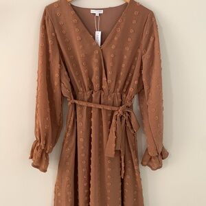 Baltic Born Brown Midi Dress